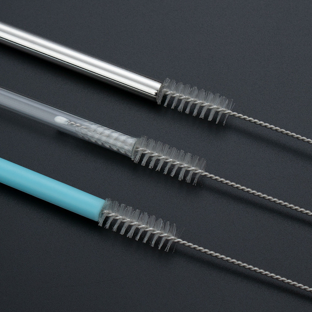 Stainless Steel Straw Cleaning Brush 300mm Long